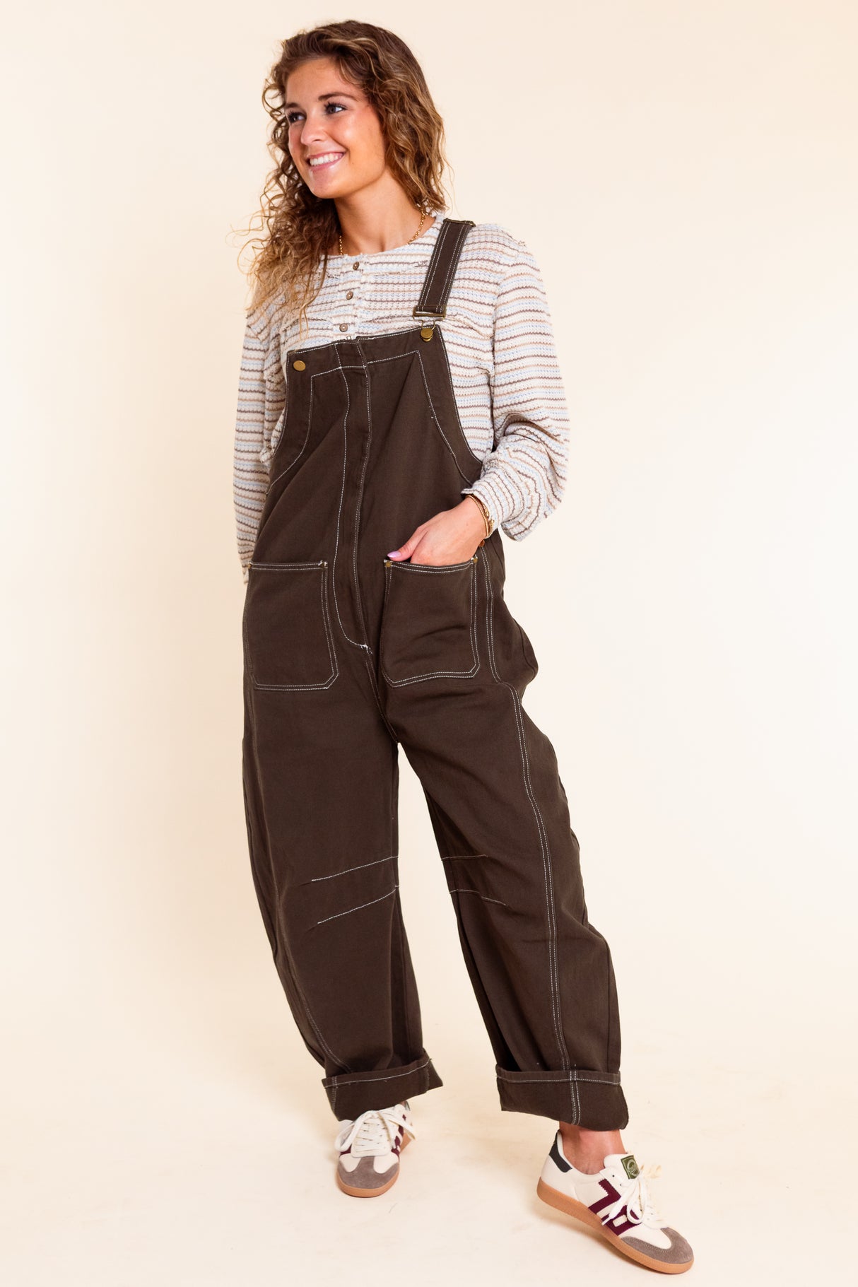 Oak & Olive Utility Overalls