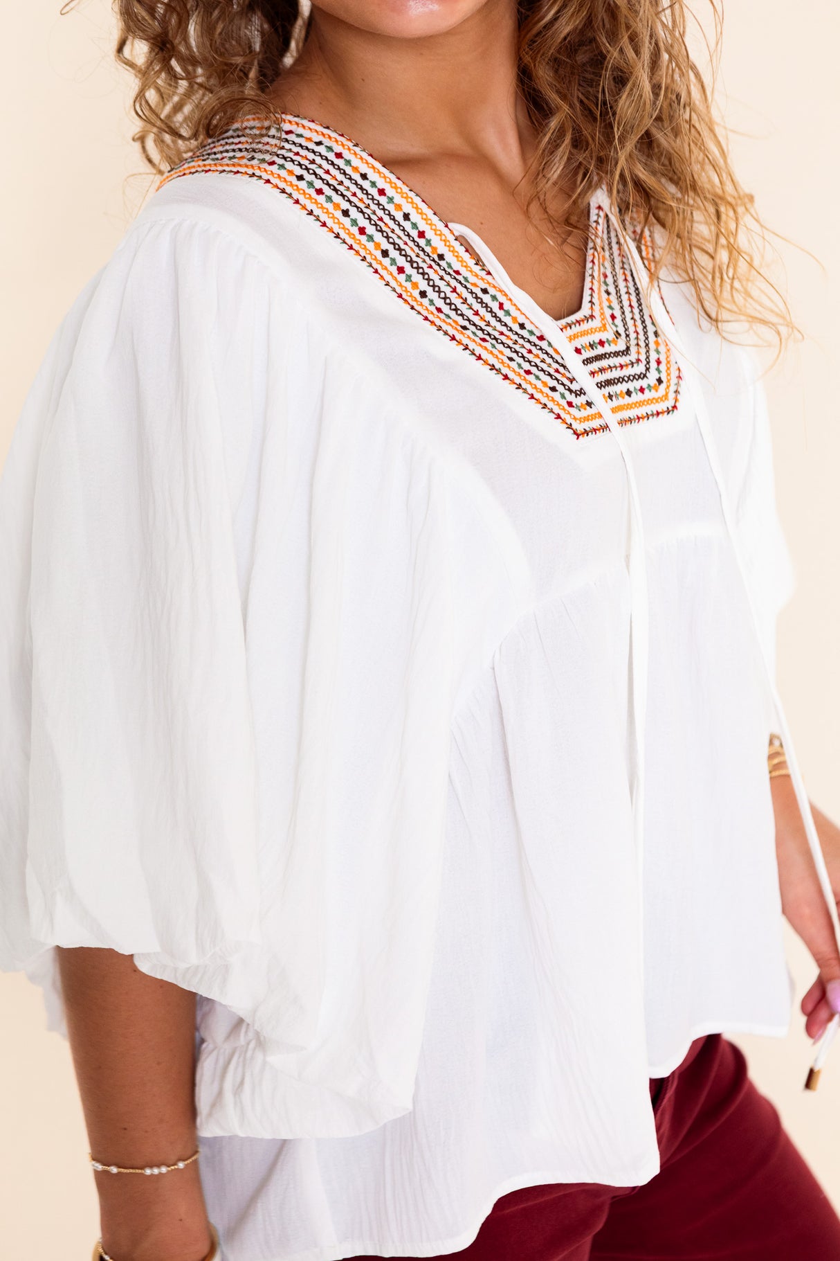 Desert Daydream Embroidered Top