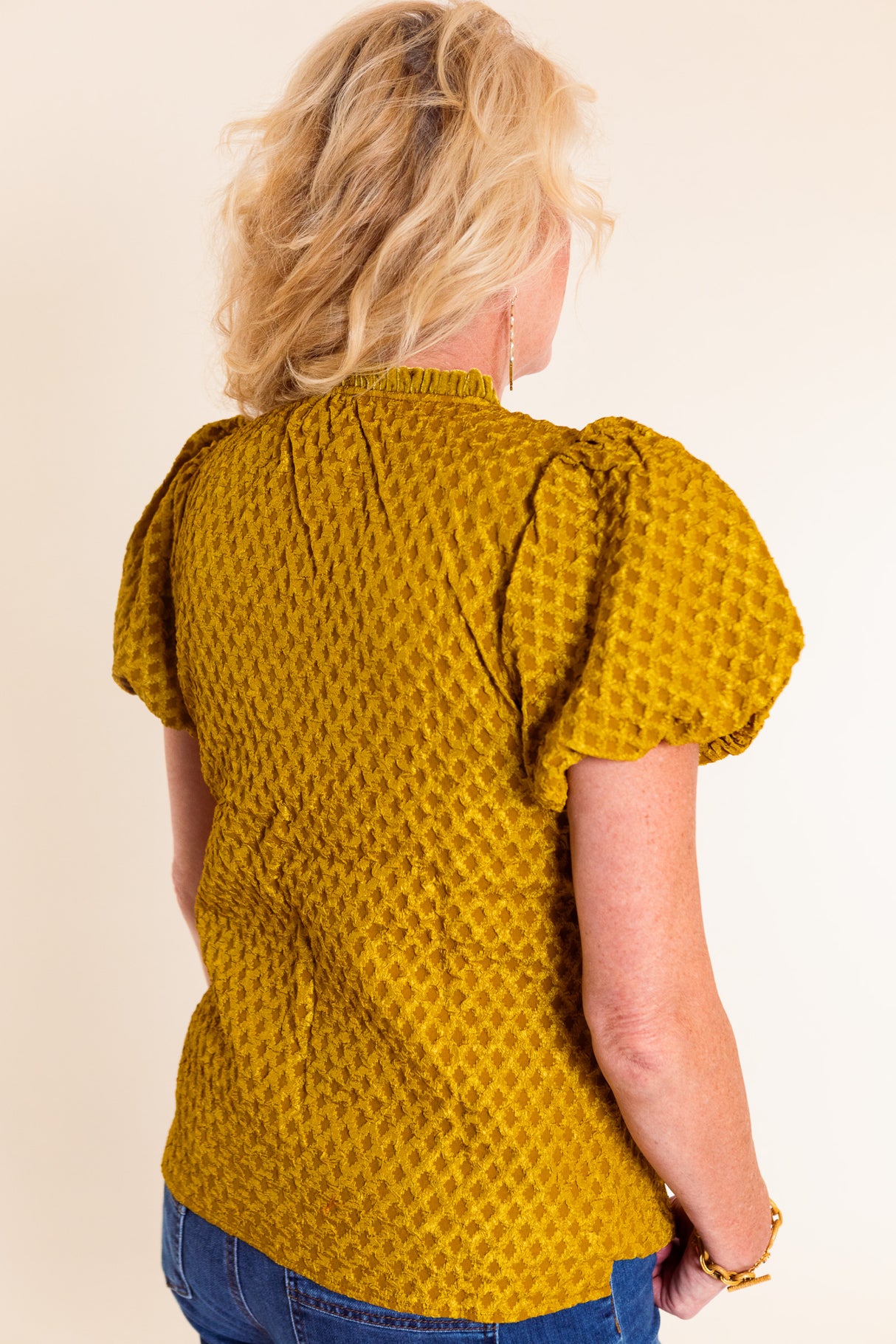 Golden Hour Puff Sleeve Top
