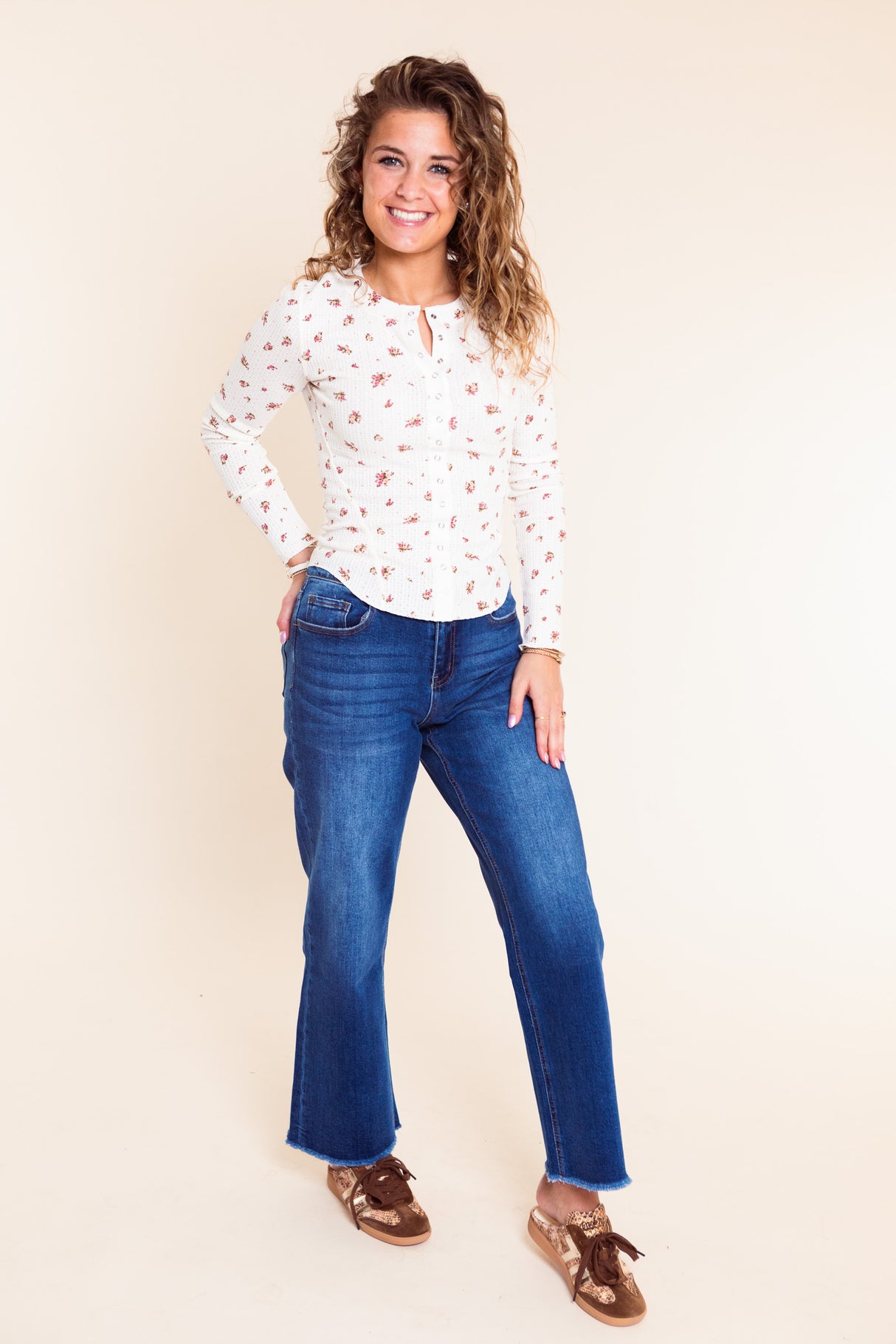 Little Meadow Waffle Knit Top