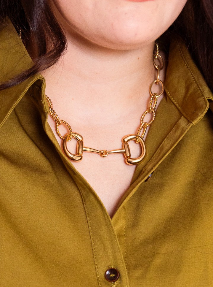 Madison's Exclusive | Linked Horsebit Necklace