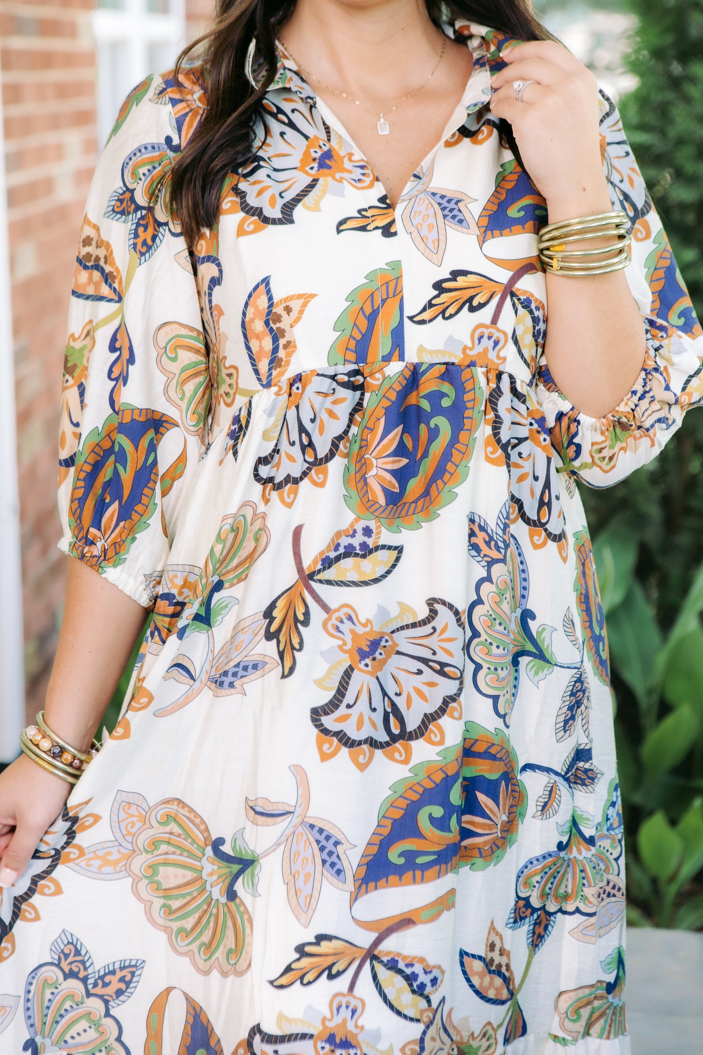 The Boho Paisley Midi Dress