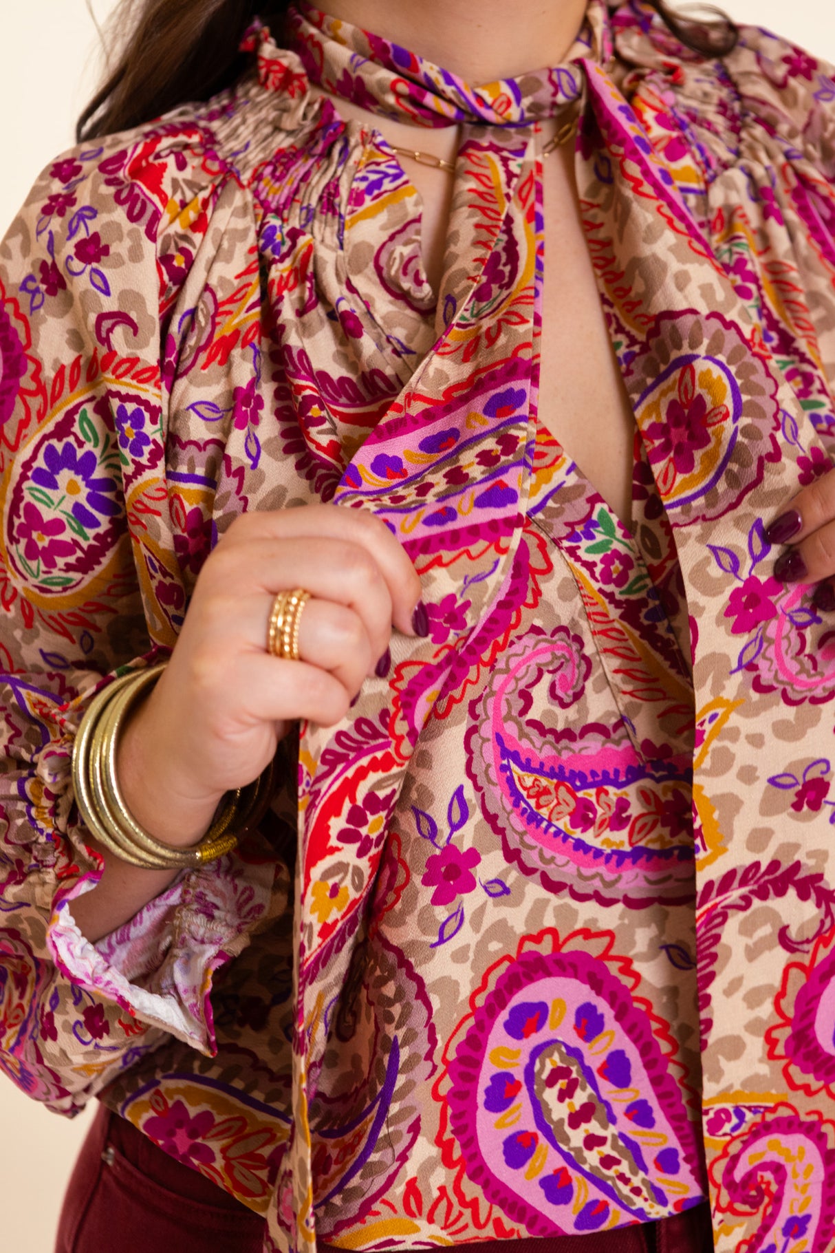 The Sadie Scarf-Tie Blouse
