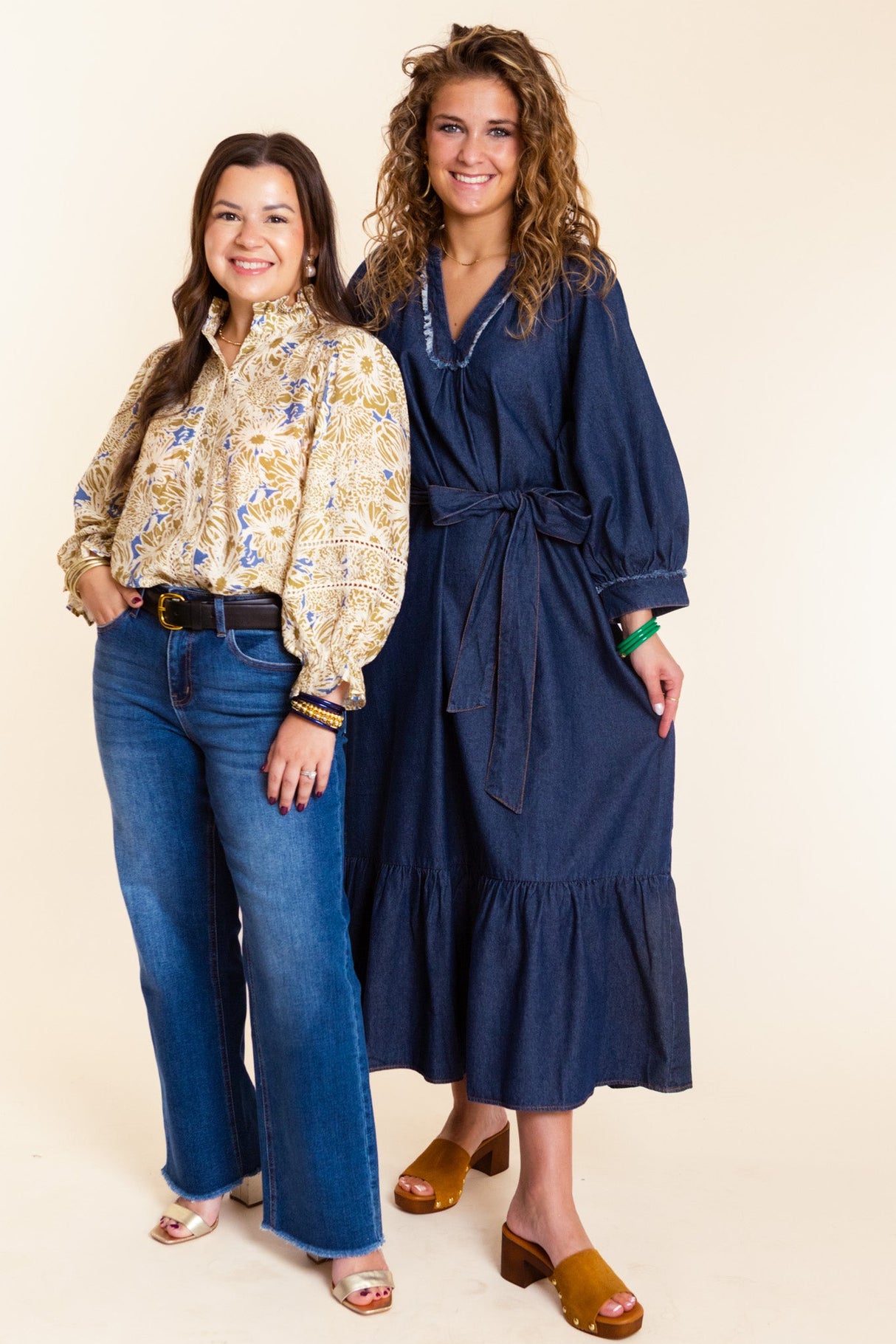 The Wrenwood Denim Midi Dress