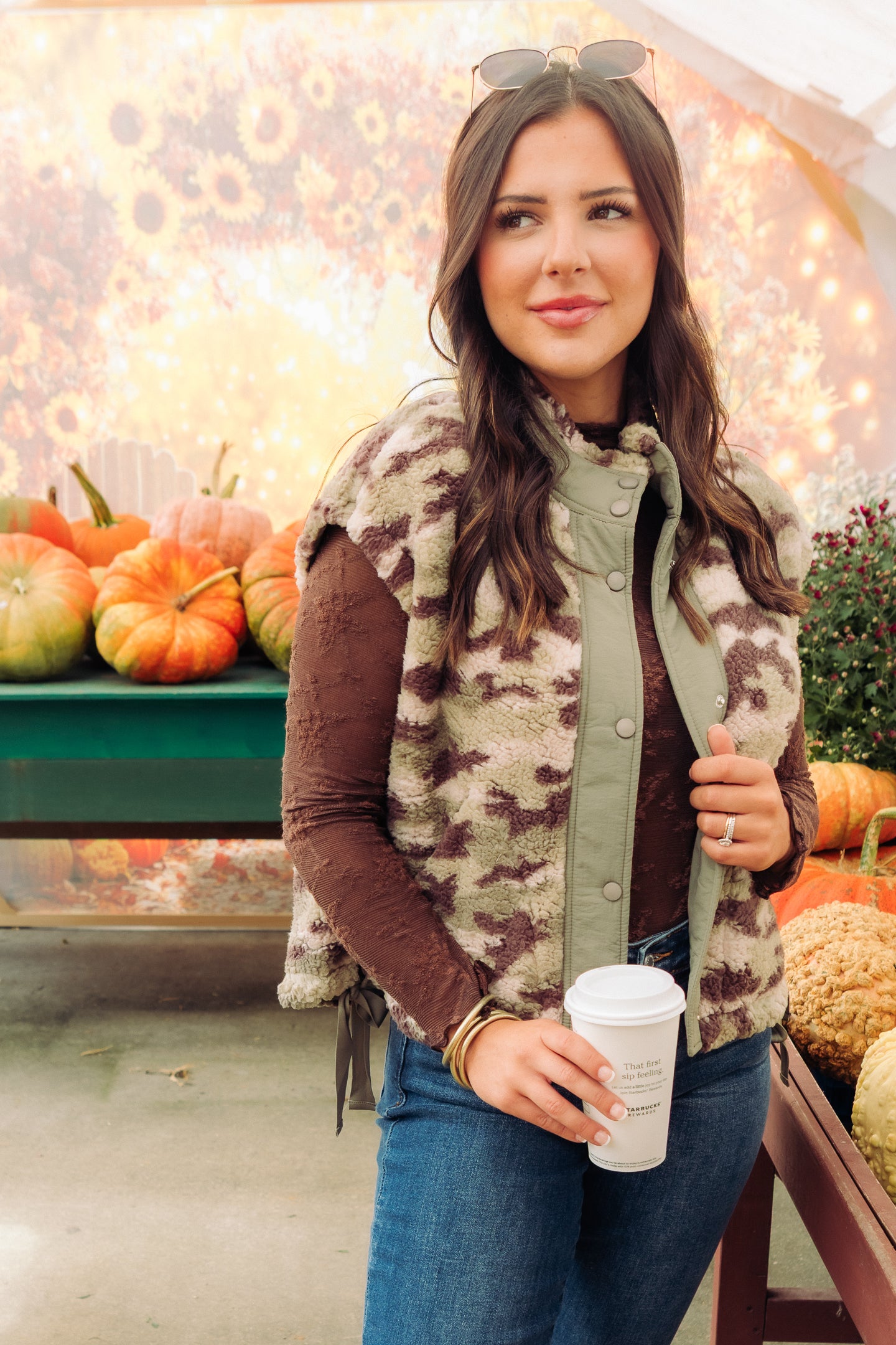 The Camouflage Sherpa Vest