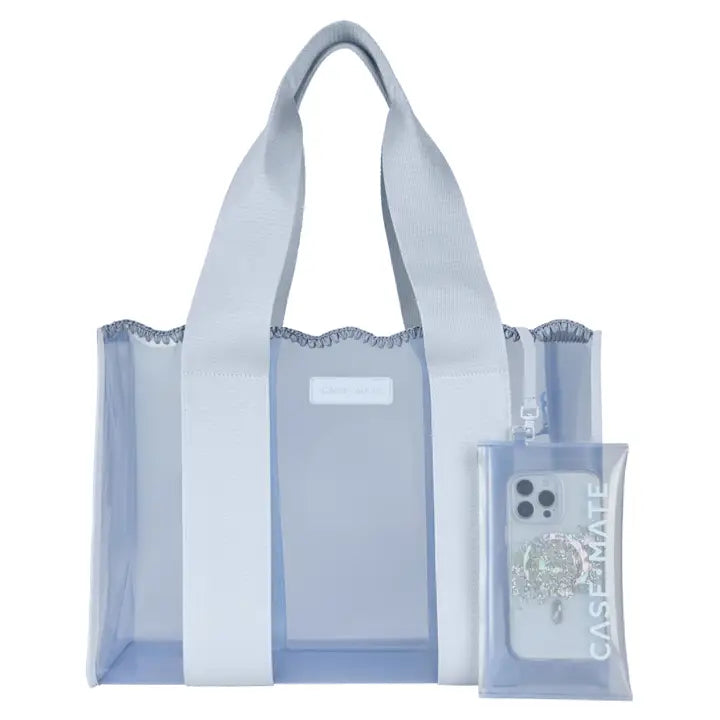 Case-Mate | Carolina Blue Crochet Wave Jelly Tote Bag