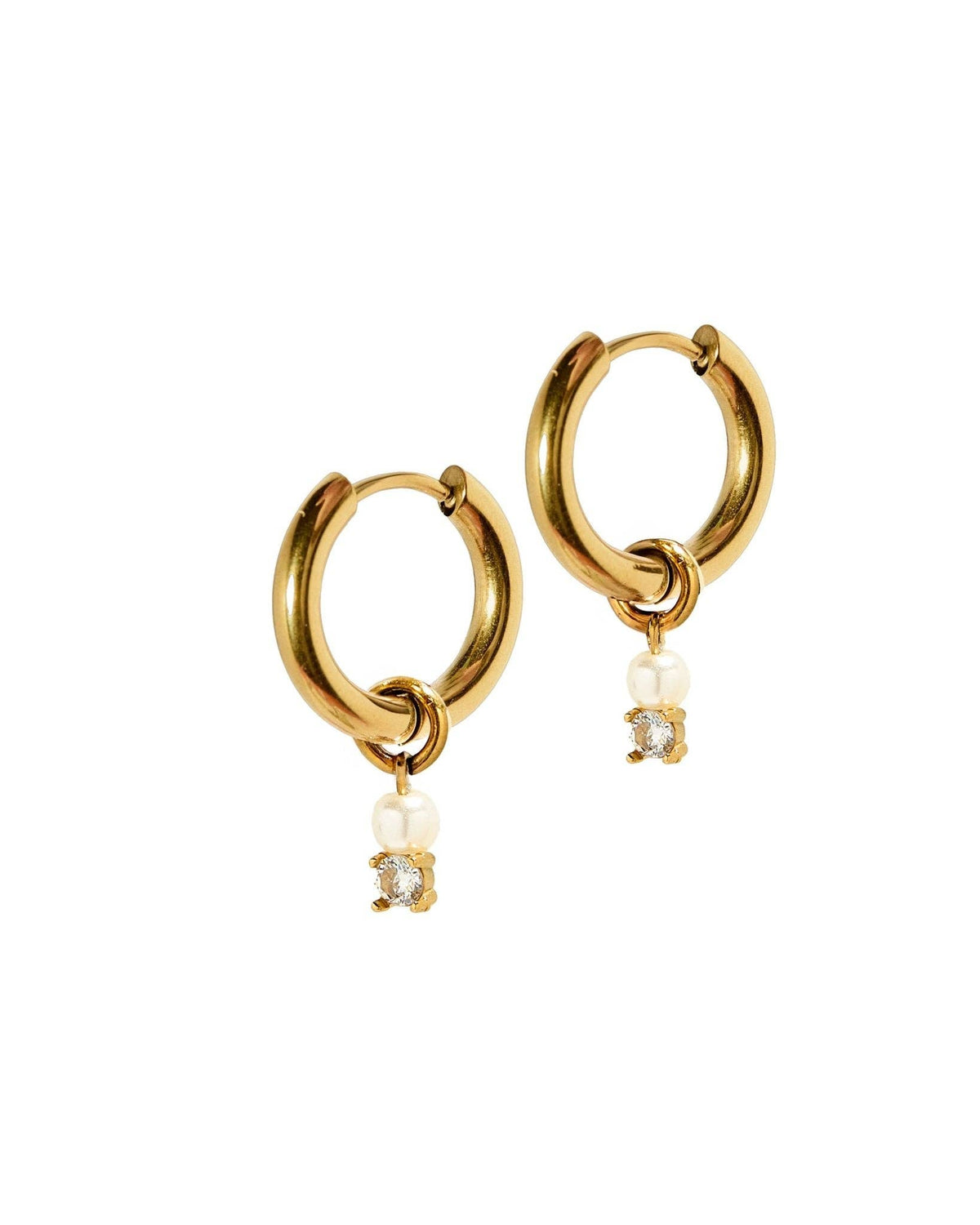 LINNY CO | Huggie Charm Earrings - Jo Gold