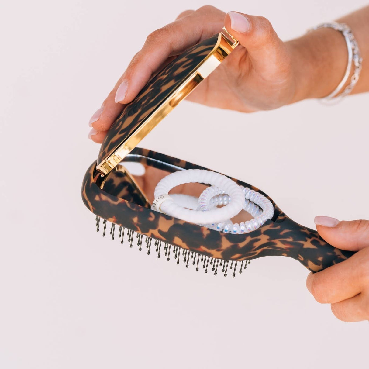 Teleties | Detangler Hair Brush for Thick Hair - Tortoise