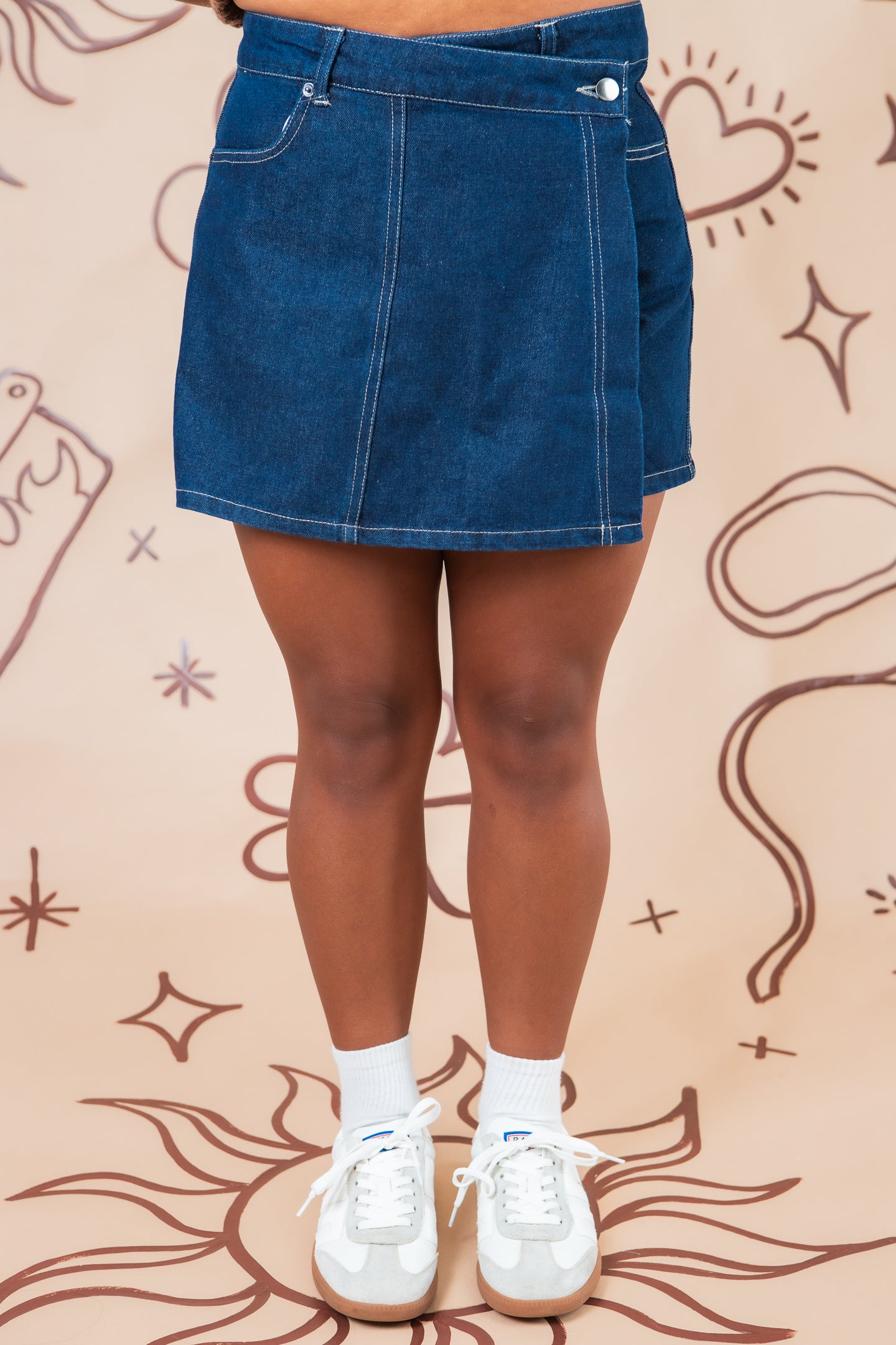 The Darling Denim Mini Skort
