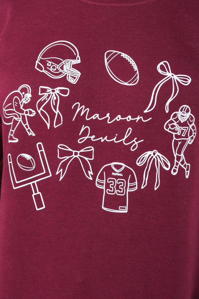 Maroon Devils Gameday Sweatshirt