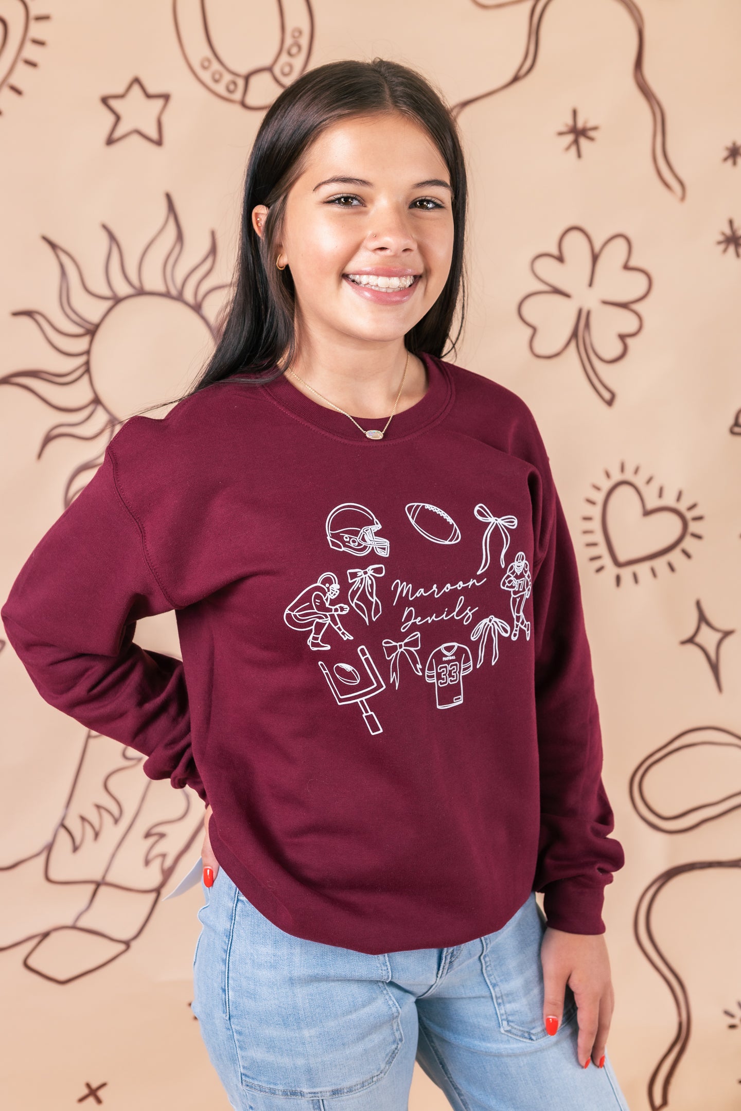 Maroon Devils Gameday Sweatshirt