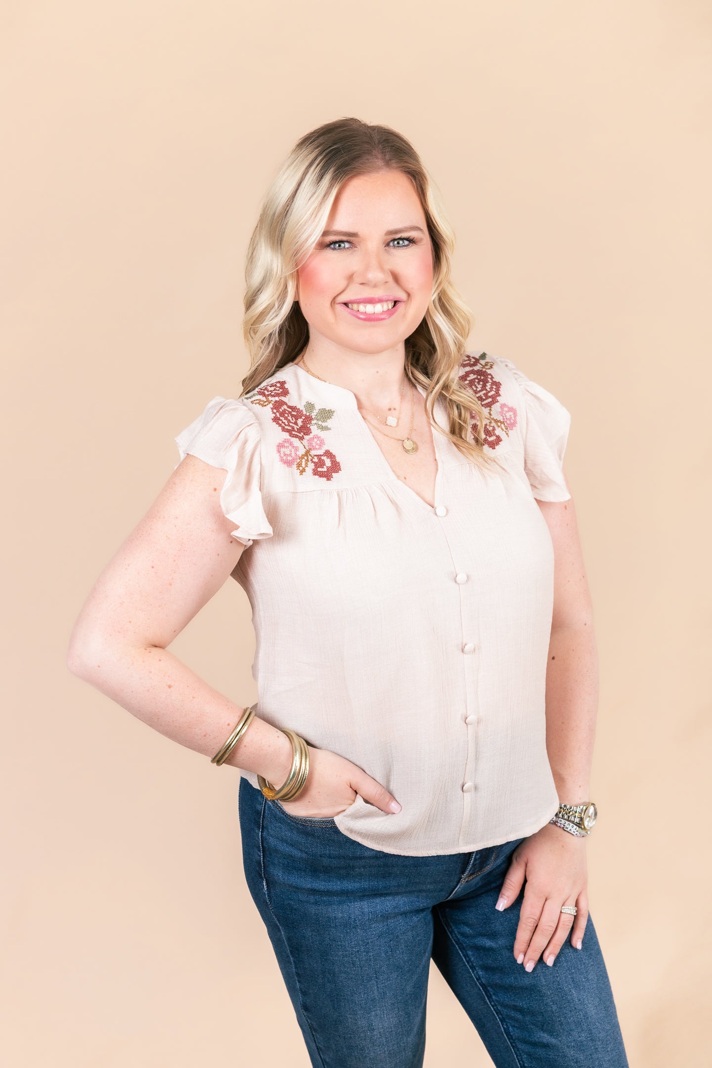 The Emmy Embroidery Top