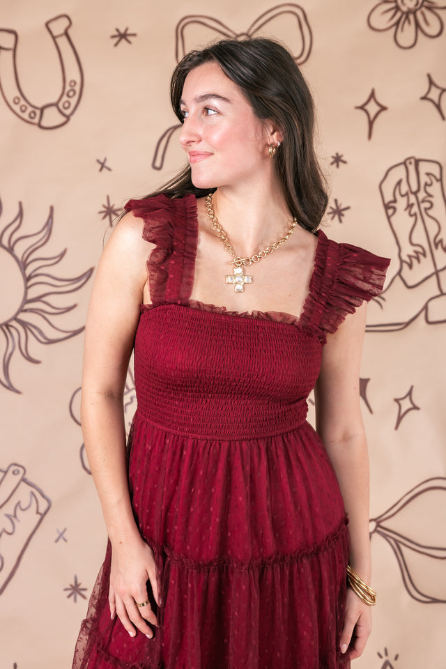 The Chiffon Charm Midi Dress