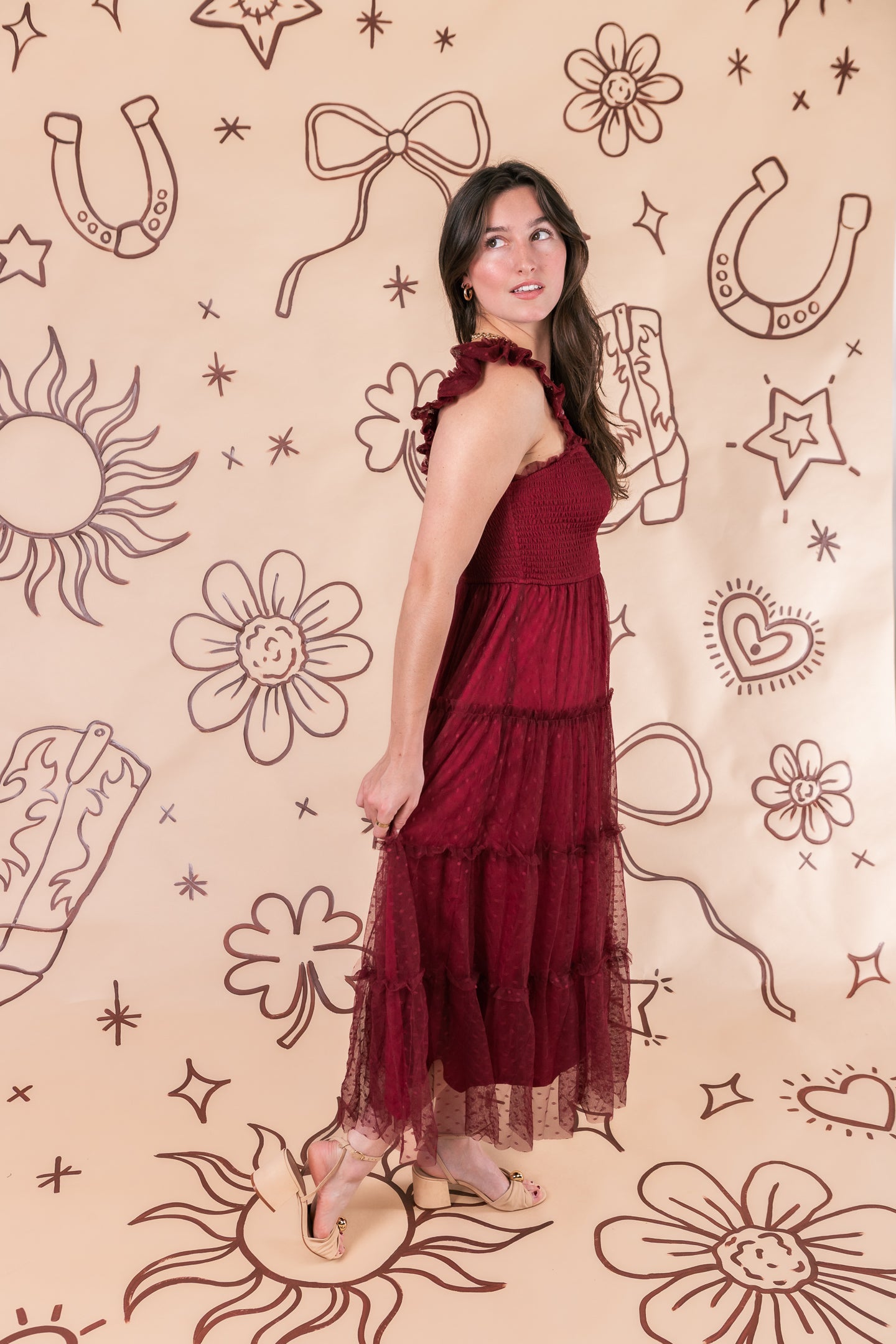 The Chiffon Charm Midi Dress