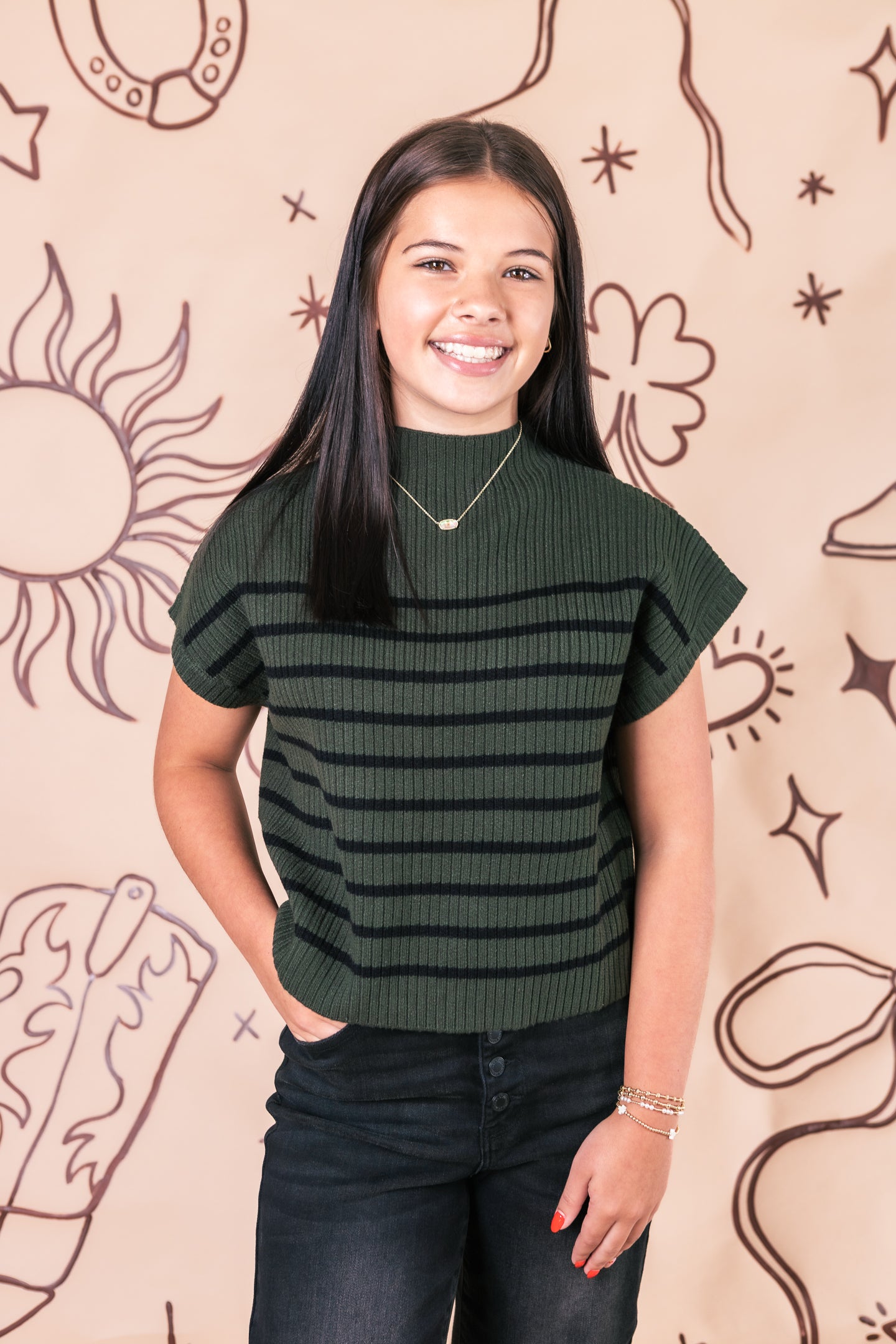 The Bare Striped Sweater