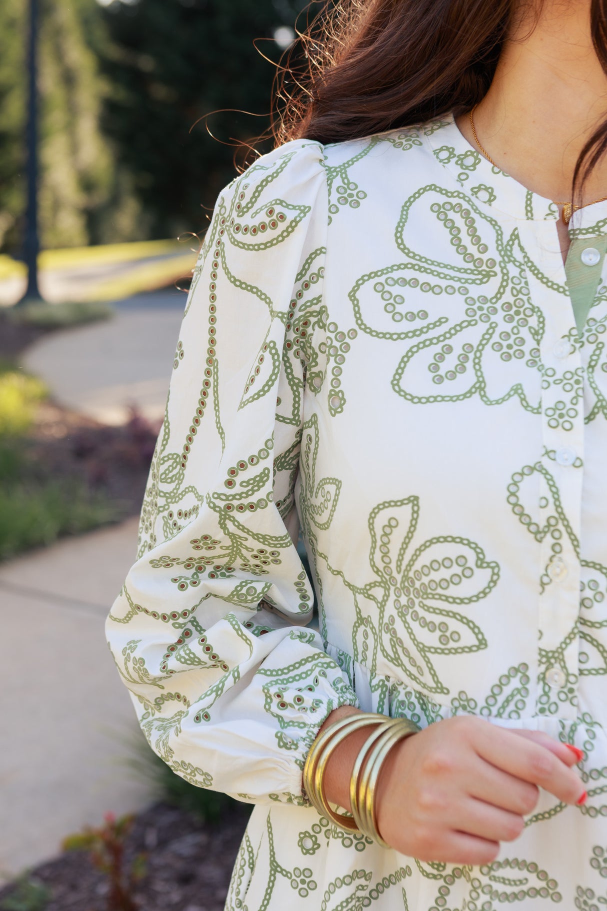 Mary Square | Riley Dress in Lacecap White