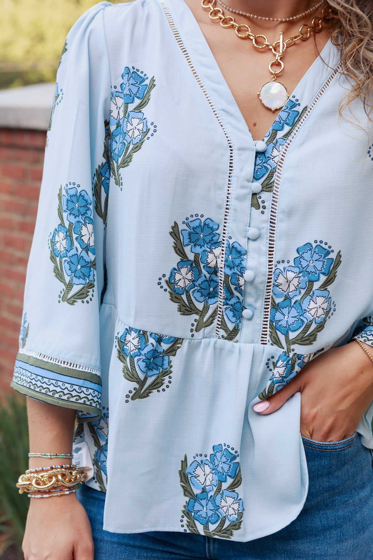 Mary Square | Monroe Fable Floral Top
