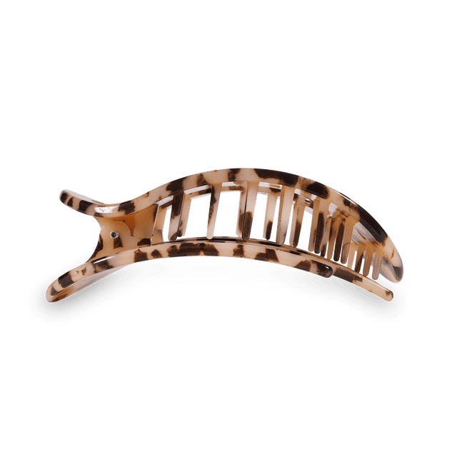 Teleties | Blonde Tortoise Large Flat Round Clip