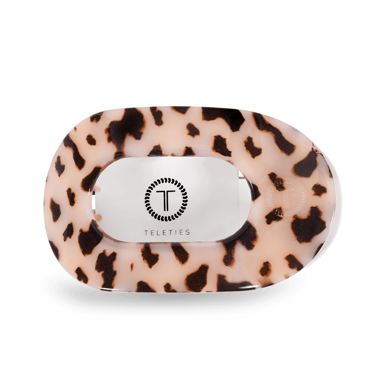 Teleties | Blonde Tortoise Large Flat Round Clip