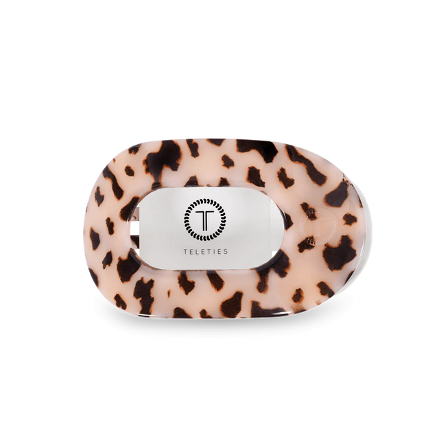 Teleties | Blonde Tortoise Medium Flat Round Clip