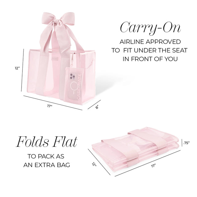 Case-Mate | Ballet Pink Bow Jelly Tote Bag