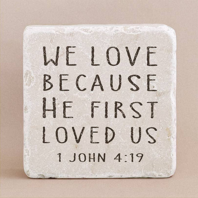 Twelve Stone Art - 500 | 1 John 4:19 - Small