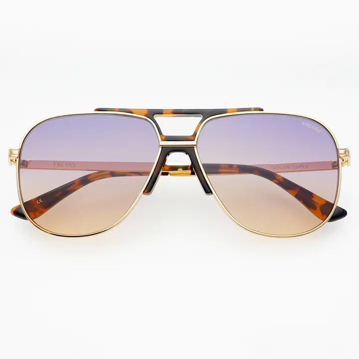 Freyrs | Logan Acetate Aviator Unisex Sunglasses - Sunrise