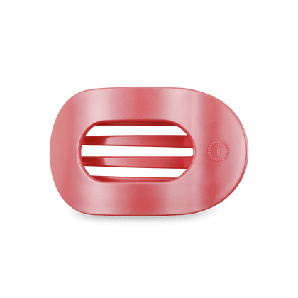 Teleties | Calming Coral Medium Flat Round Hair Clip
