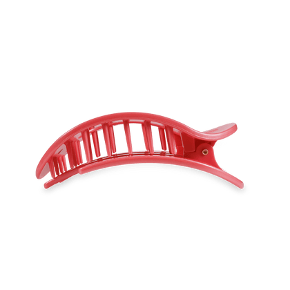 Teleties | Calming Coral Medium Flat Round Hair Clip