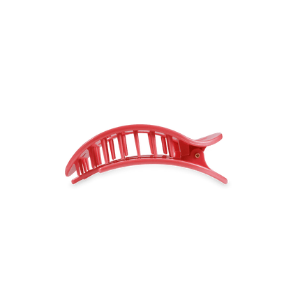 Teleties | Calming Coral Small Flat Round Hair Clip