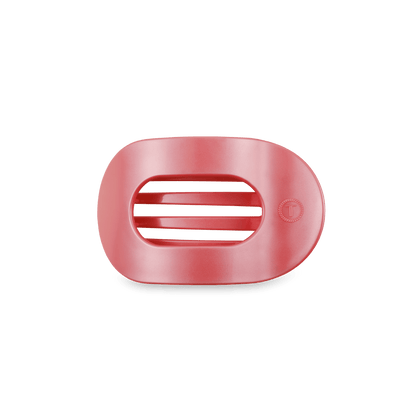 Teleties | Calming Coral Small Flat Round Hair Clip