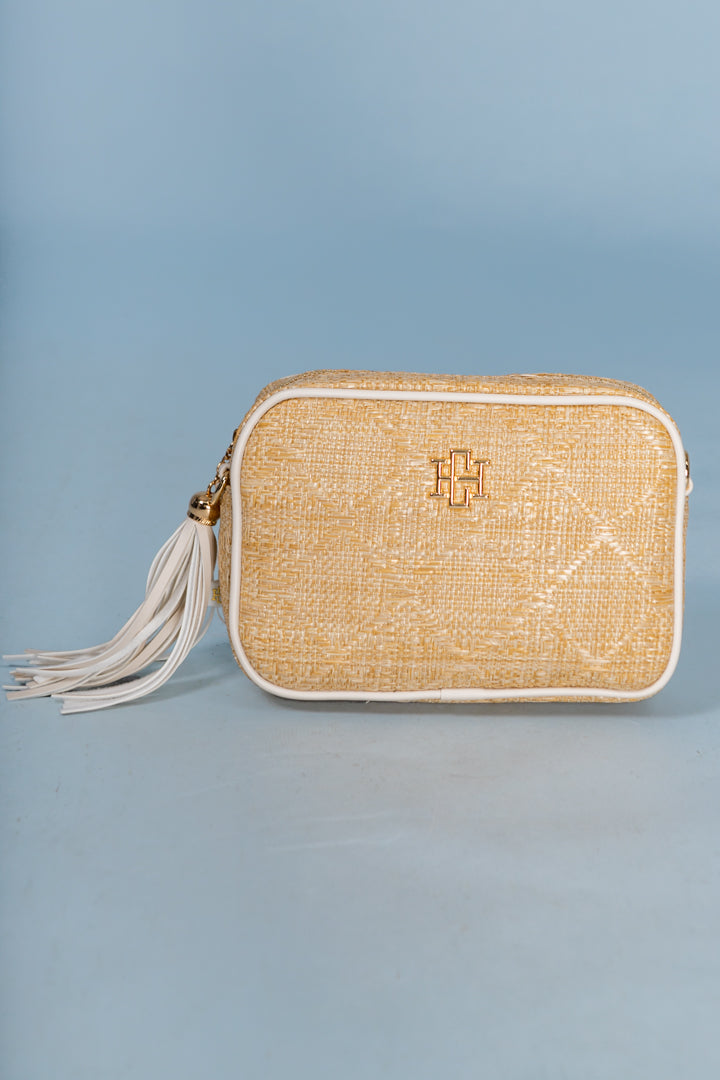Caroline Hill | Margoe Crossbody - Natural Lattice Cream