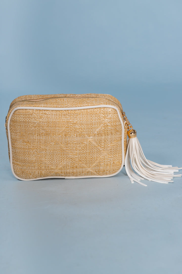 Caroline Hill | Margoe Crossbody - Natural Lattice Cream
