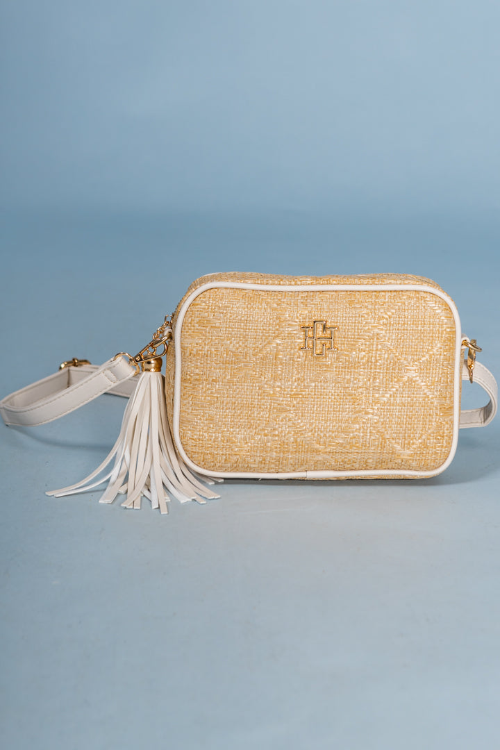 Caroline Hill | Margoe Crossbody - Natural Lattice Cream