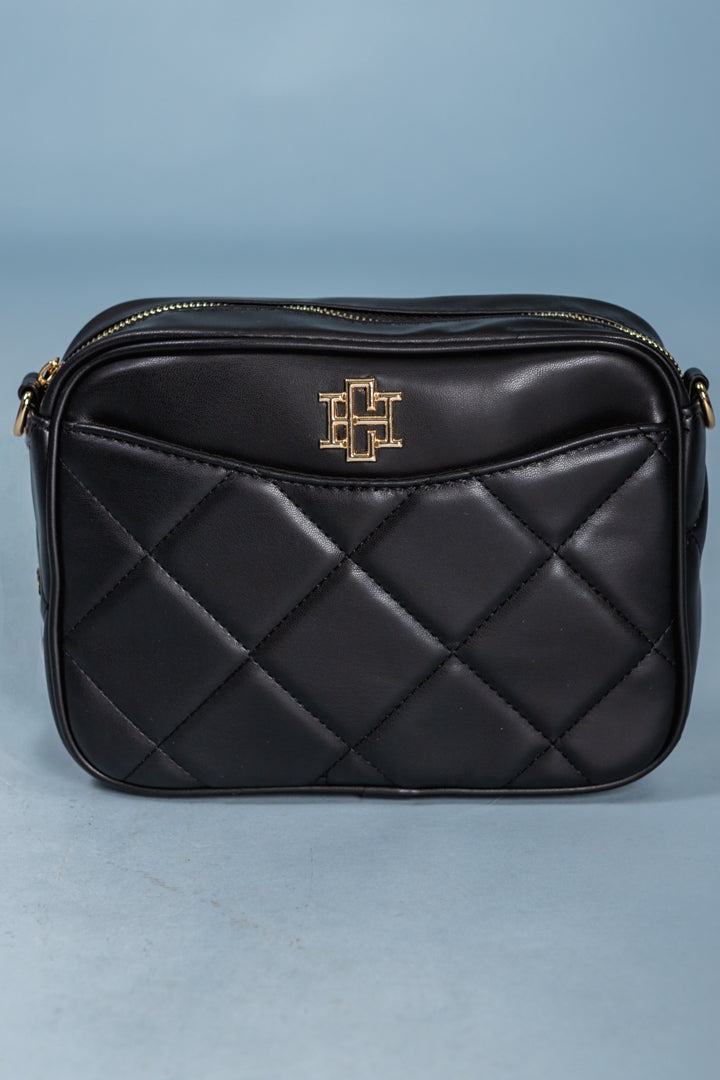 Caroline Hill | Fiona Crossbody - Black Quilted LD