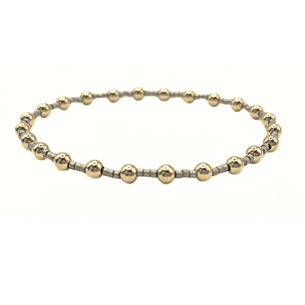 Coastal Pewter Newport Gold-Filled Waterproof Bracelet: 7"