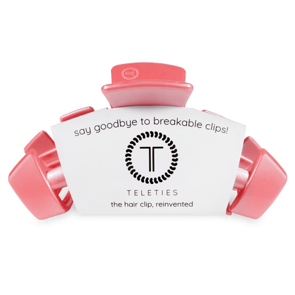 Teleties | Classic Calming Coral Large Hair Clip