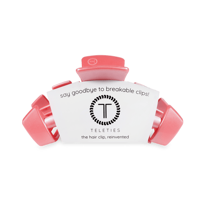 Teleties | Classic Calming Coral Medium Hair Clip