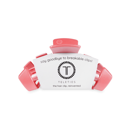 Teleties | Classic Calming Coral Small Hair Clip