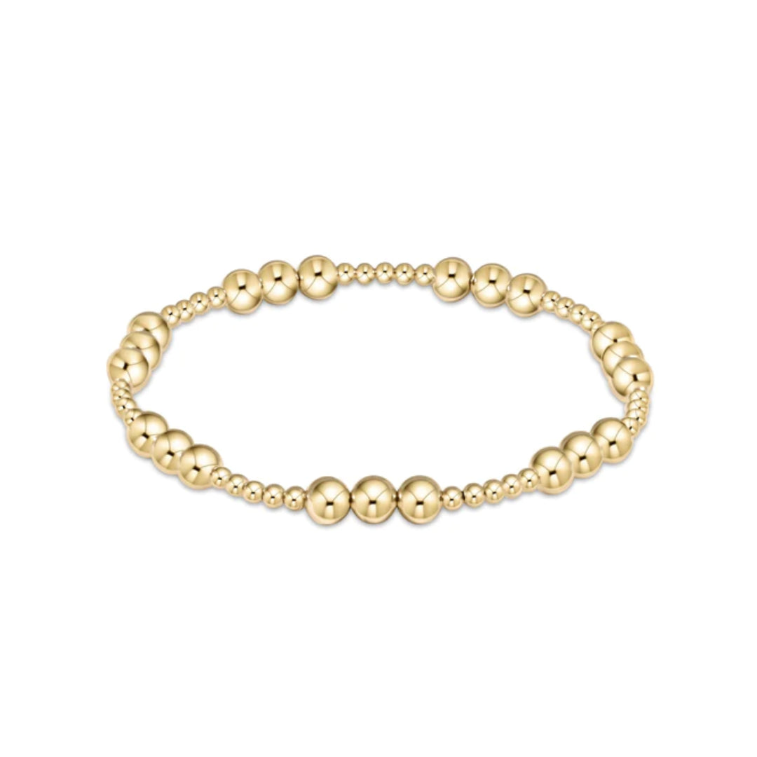 Enewton | Classic Joy Pattern 5mm Bead Bracelet - Gold