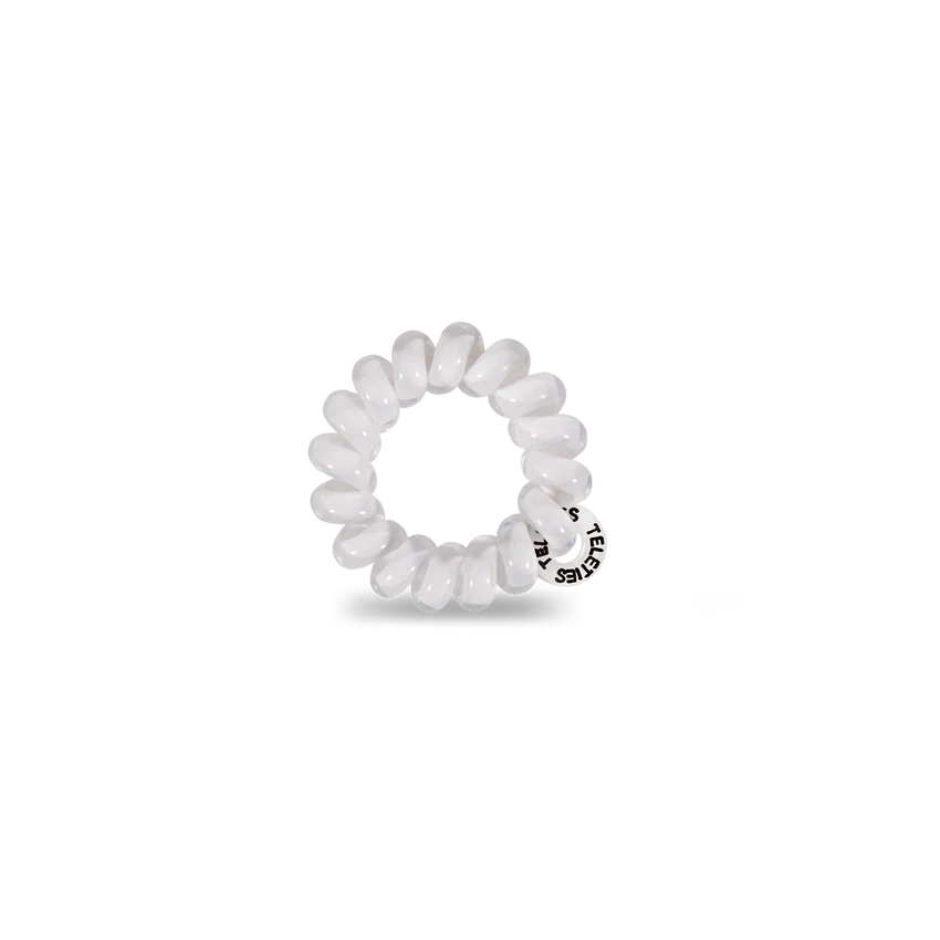 Teleties | Coconut White - Tiny Spiral Hair Ties