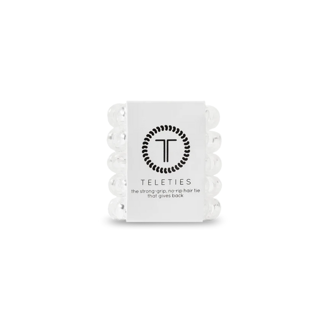 Teleties | Crystal Clear - Tiny Spiral Hair Ties