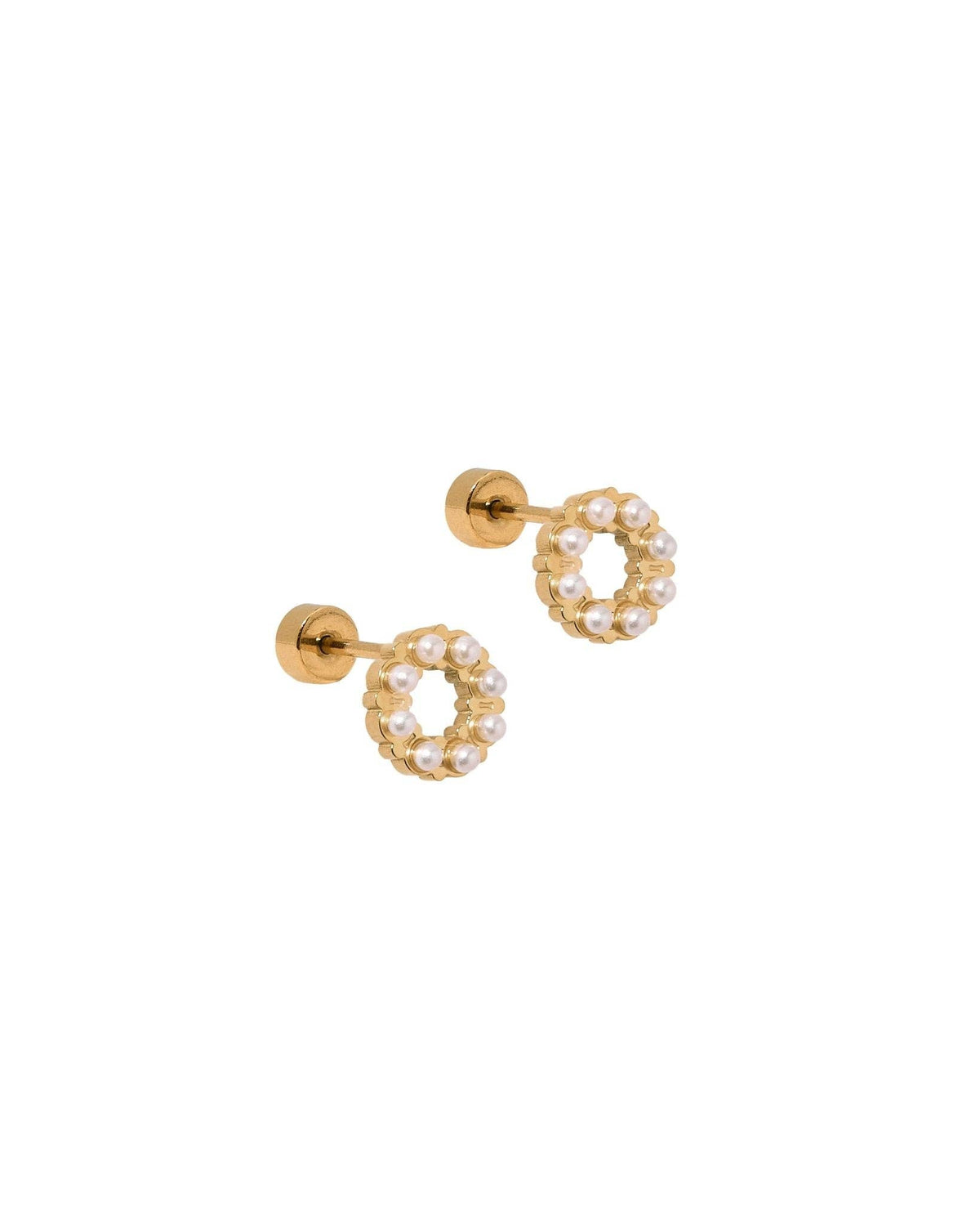 LINNY CO | Screwback Stud Earrings - Brinley Pearl
