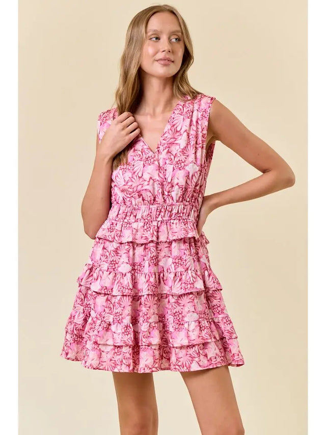 Blushing Belle Ruffle Dress