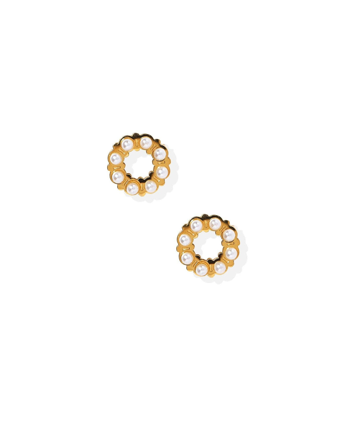 LINNY CO | Screwback Stud Earrings - Brinley Pearl