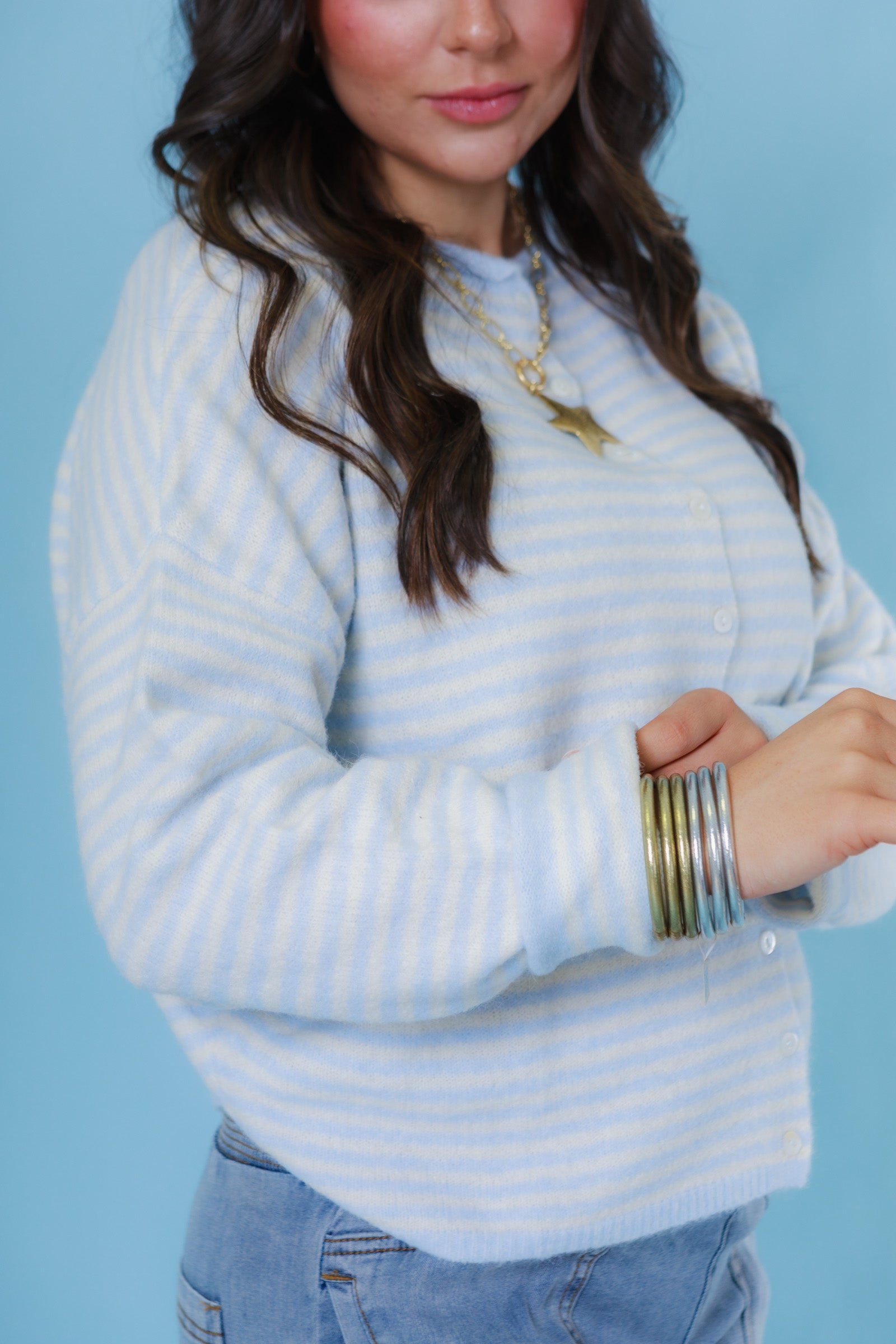 Things Between | Mini Striped Piper Cardigan