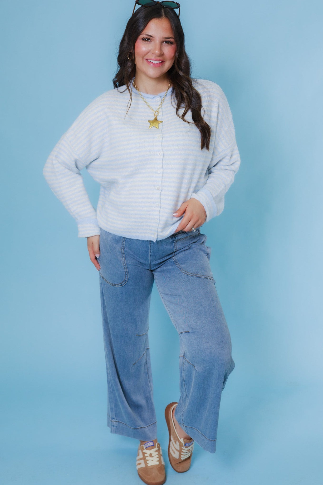 Things Between | Mini Striped Piper Cardigan