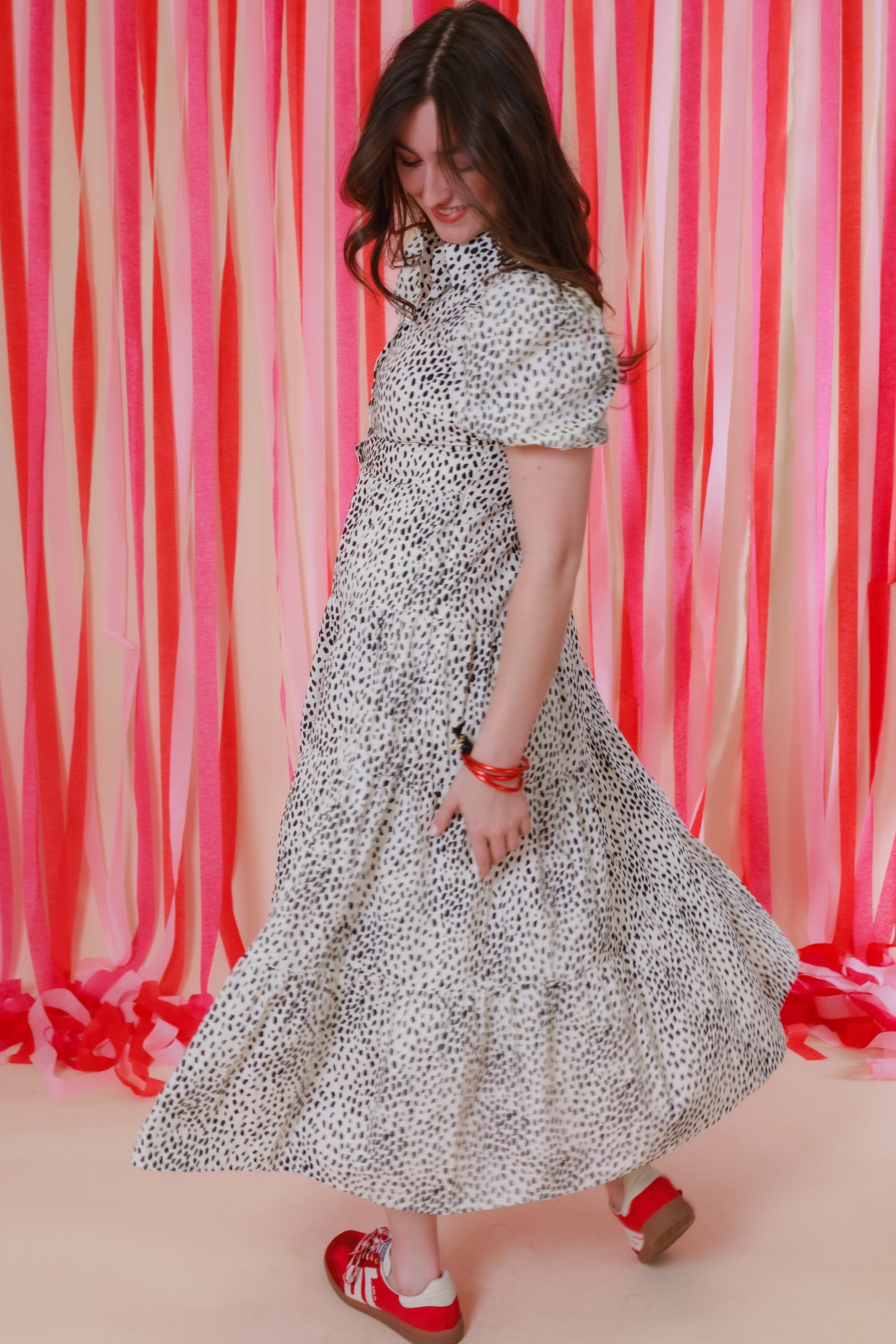 English Factory | Print Button Up Maxi Dress