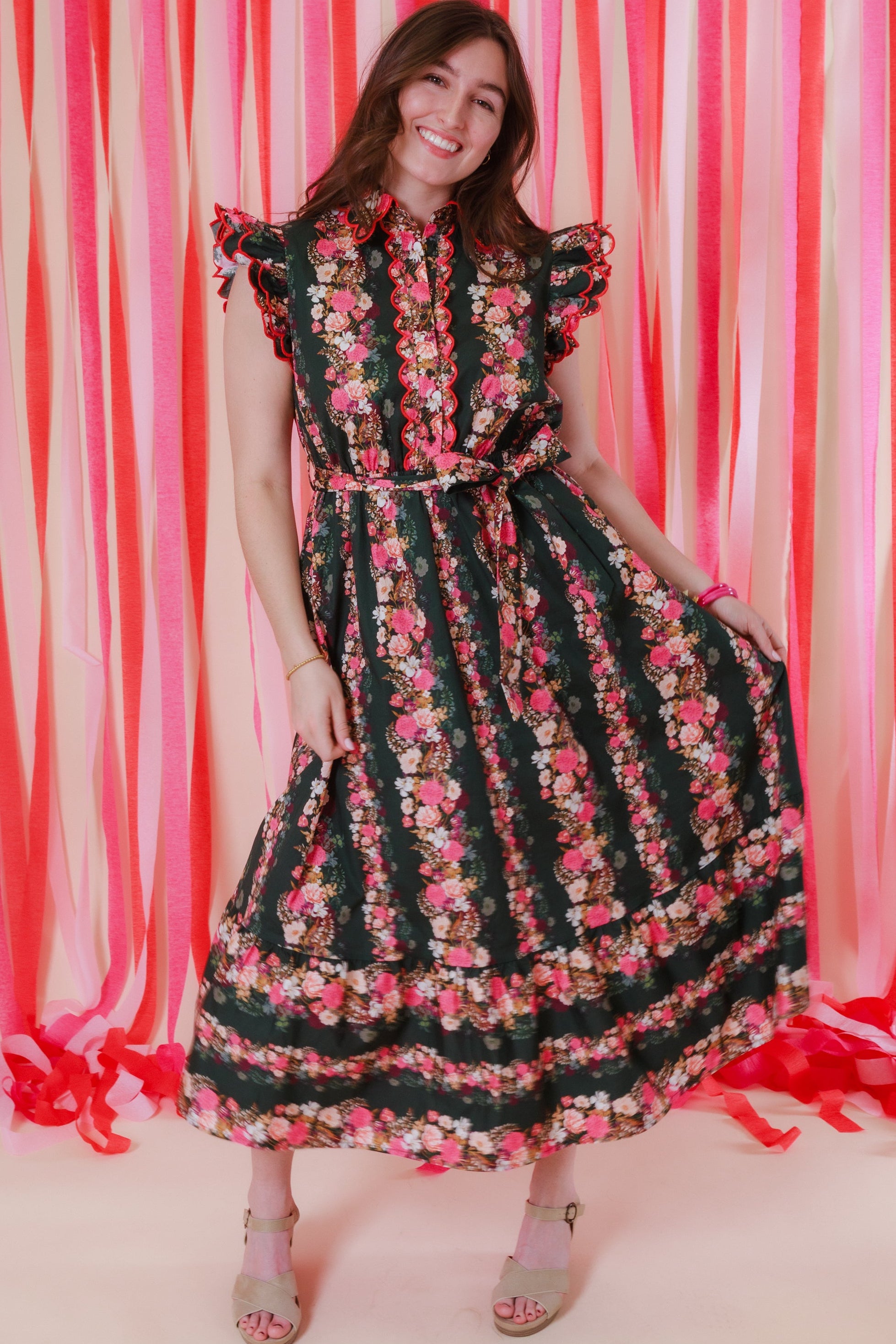 The Avery Floral Midi Dress