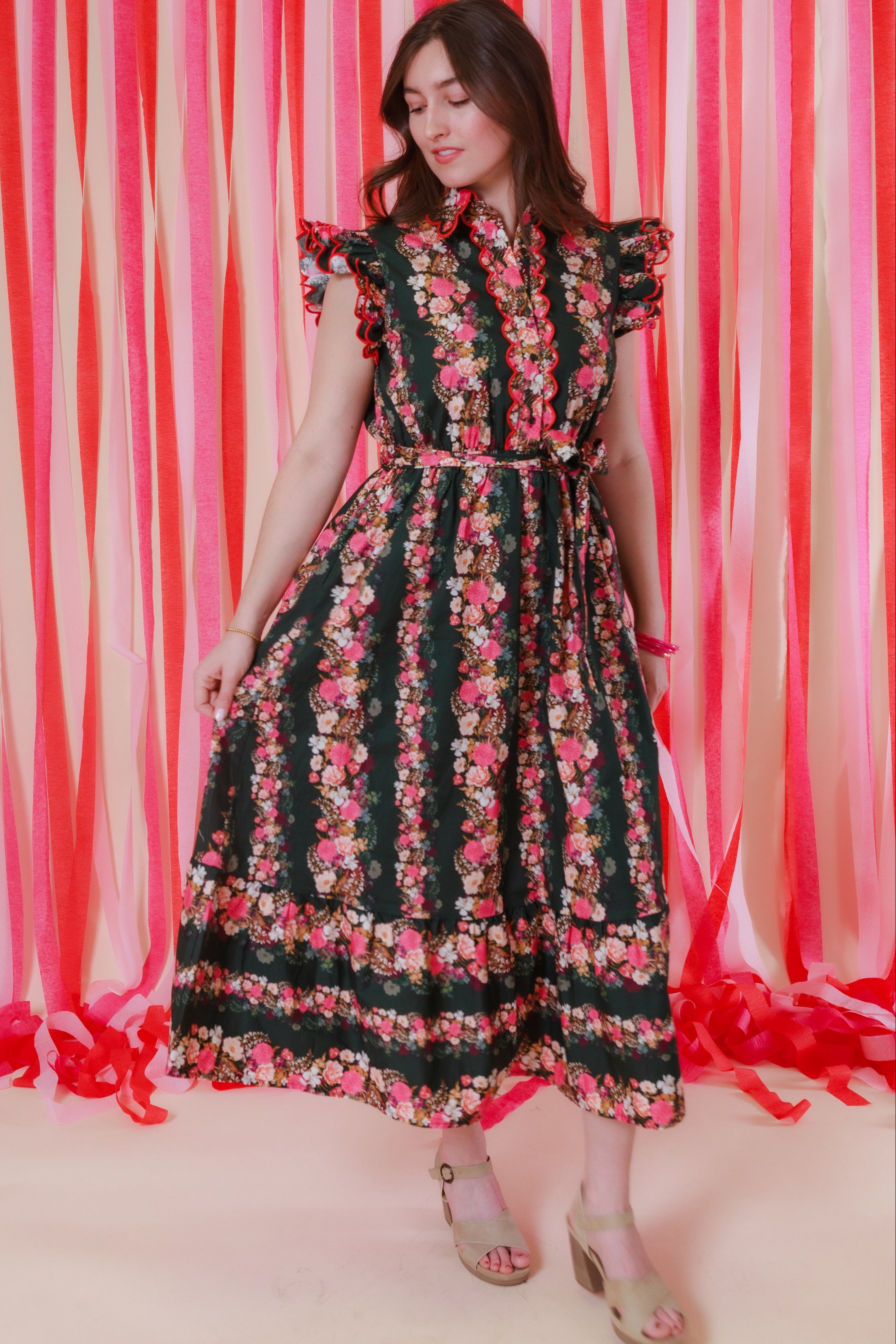 The Avery Floral Midi Dress